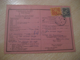 FIGUEIRA DA FOZ 1956 To Lisboa Cancel Correios Postes Card PORTUGAL - Brieven En Documenten