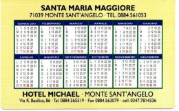 CALENDARIO FORMATO PICCOLO 2001 MONTE SANT'ANGELO DEL GARGANO - Formato Piccolo : 2001-...