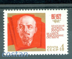 1972 LENIN,October Revolution 55th Anniv.,Russia,4052,MNH - Lenin