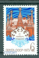 1972 Moscow Kremlin Fortified Complex,snow Crystal,New Year,Russia,4062,MNH - Castillos