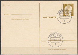 Berlin Ganzsache 1971/72 Mi.-Nr. P 80 Tagesstempel BERLIN 20.11.72  ( PK 207 ) - Postkarten - Gebraucht