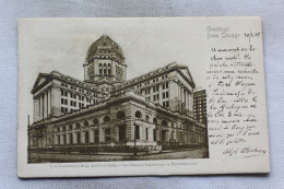 Cpa 1905, Chicago US Government Bldg And Post Office, USA, Etats Unis - Chicago