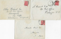 3x Briefe Aus Lagos, 1910 - 1913 - Nigeria (1961-...)