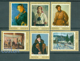 1972 Paintings,Partisan Lunev,Grabar Selfportrait,pioneer Girl,Russia,4070,MNH - Andere & Zonder Classificatie