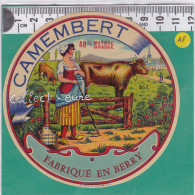 C881 FROMAGE CAMEMBERT GARDIENNE FEMME VACHE CLOCHETTE BERRY - Formaggio