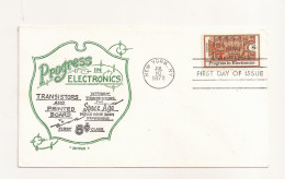 P7 Envelope FDC-USA - Progress In Electronics - First Day Of Issue ,uncirculated 1973 - Otros & Sin Clasificación