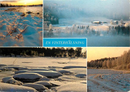 Suède - Sverige - En Vinterhalsing - Multivues - Hiver - Neige - CPM - Voir Scans Recto-Verso - Schweden