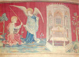 Tapisserie Religieuse - Château D'Angers - Tapisserie De L'Apocalypse - Un Ange Donne Une Règle à Saint Jean - CPM - Voi - Gemälde, Glasmalereien & Statuen