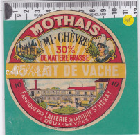 C894 FROMAGE MI-CHEVRE LA MOTHE SAINT HERAY DEUX SEVRES 30 % - Formaggio