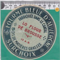 C896 FROMAGE FOURME BLEUE D AUVERGNE LO FLOUR DE BROUSSE CANTAL  - Formaggio