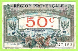 FRANCE / CHAMBRE De COMMERCE / REGION PROVENCALE / 50 CENTIMES / 047162 / R  SERIE 35 - Chamber Of Commerce