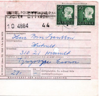 76602 - Schweden - 1970 - 50o. Gustav Paar A Postanw HALMSTAD -> HISHULT - Lettres & Documents