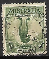 AUSTRALIE   -  1932.   Y&T N° 88 Oblitéré.  Oiseau Lyre. - Gebraucht