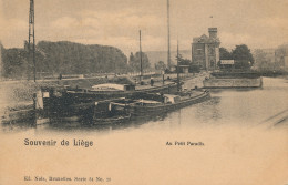 SOUVENIR DE LIEGE   AU PETIT PARADIS     2 SCANS - Lüttich