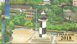 Sri Lanka 2018 Lighthouses Of Sri Lance.4 Sheetlets. Overprint Thailand 2018 - Vuurtorens