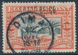 B7 BELGIAN CONGO 1909 ISSUE COB 37L1 USED - Gebraucht