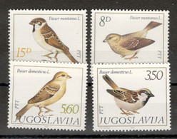 YUGOSLAVIA - MNH SET - FAUNA - BIRDS - 1982. - Unused Stamps