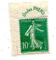 SEMEUSE - 10 CENTIMES TYPE SEMEUSE - N° 188 - OVULES PHENA - Altri & Non Classificati