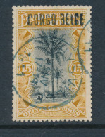 B7 BELGIAN CONGO 1909 ISSUE COB 32L5 USED - Usados