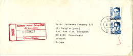 Venezuela Registered Cover Sent To Denmark 2-9-1992 Topic Stamps - Venezuela