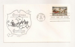 P7 Envelope FDC-USA - Christmas Greetings - First Day Of Issue ,uncirculated 1974 - Sonstige & Ohne Zuordnung