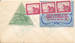 UN Cover Sent From UN Building To Fipex 1956 (Read The Text On The Cover) - Storia Postale