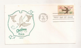 P7 Envelope FDC-USA - Christmas Peace  - First Day Of Issue ,uncirculated 1974 - Andere & Zonder Classificatie