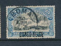 B7 BELGIAN CONGO 1909 ISSUE COB 33L3 TYPE I USED - Usados