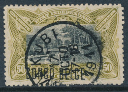 B7 BELGIAN CONGO 1909 ISSUE COB 35L1 USED - Usados