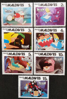 Maldives 1980 Walt Disney's "Alice In Wonderland"  Stampworld N° 909 à 915 - Maldivas (1965-...)