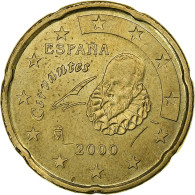 Espagne, Juan Carlos I, 20 Euro Cent, 2000, Madrid, SUP, Laiton, KM:1044 - Espagne