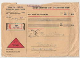 Czechoslovakia Value Letter Cover Posted Registered 1947 Prague B240401 - Brieven En Documenten