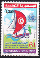 2009- Tunisie - Y&T1646 -61ème Anniversaire De La Déclaration Universelle Des Droits De L'Homme - 1V MNH*****+prospectus - UNO