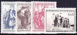 ** Tchécoslovaquie 1955 Mi 902-5 (Yv 797-800), (MNH)** - Unused Stamps