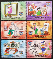 Maldives 1984 The 50th Anniversary Of The Birth Of Walt Disney Character "Donald Duck"  Stampworld N° 1073 à 1078 - Maldiven (1965-...)