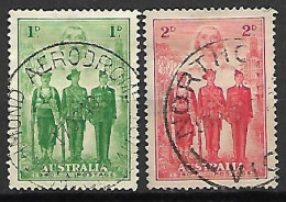 AUSTRALIE   -  1940 .  Y&T N° 136 / 137 Oblitérés . - Gebraucht