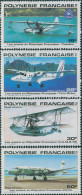 French Polynesia 1980 Sc#C180-183,SG335-338 Aircraft Set MNH - Other & Unclassified