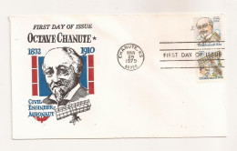 P7 Envelope FDC-USA - Octave Chanute, Civil Engineer Aeronaut - First Day Of Issue ,uncirculated 1979 - Altri & Non Classificati