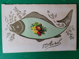 Premier Avril , Poissons  , Carte Artisanale - Erster April