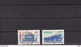 Norvege Norway 1994. Sc # 1067 / 1068 Mi 1163/1164 Used - Trains