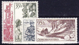 ** Tchécoslovaquie 1956 Mi 984-7 (Yv 871-4), (MNH)** - Unused Stamps