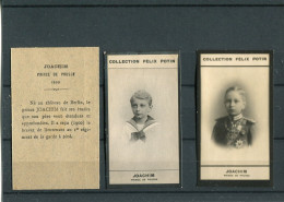 Lot De 2 Images Photos Felix Potin JOACHIM Prince De PRUSSE   Avec Biographie - Albums & Verzamelingen