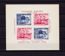 Spain 1937  Local Issue Civil War , Pro Ronanas, 5Cts. Red/blue , Imperf. MNH - Spanish Civil War Labels