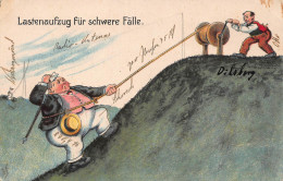 Humor: Lastenaufzug Für Schwere Fälle! Scherzkarte Gl1928 #161.492 - Humour