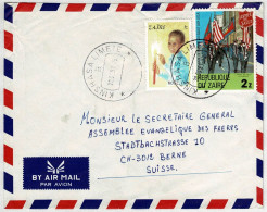 Zaire 1983, Luftpostbrief Kinshasa Limete - Bern (Schweiz), Armée Du Salut / Heilsarmée / Salvation Army - Storia Postale