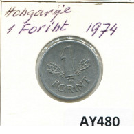 1 FORINT 1974 HONGRIE HUNGARY Pièce #AY480.F.A - Ungheria