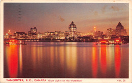 Canada Vancouver B.C. Night Lights On The Waterfront Gl1953? #164.204 - Non Classés