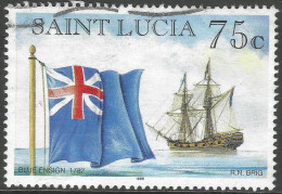 St Lucia. 1996 Flags And Ships. 75c Used. SG 1149. M3170 - St.Lucia (1979-...)