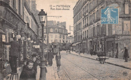 PUTEAUX (Hauts-de-Seine) - Rue Jean Jaurès - Tramway, Lampadaire - Voyagé (2 Scans) Catali, Grande Rue à Saint-Priest - Puteaux