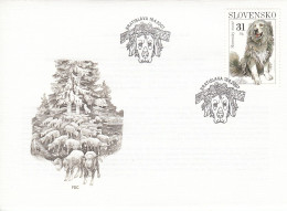 FDC SLOVAKIA 553,dogs - FDC